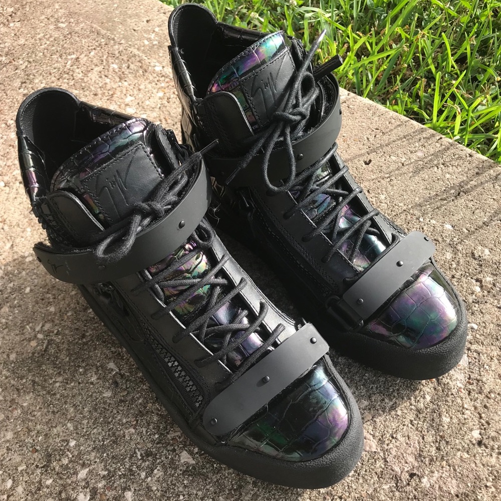 Unique iridescent Guiseppe Zanotti sneakers!